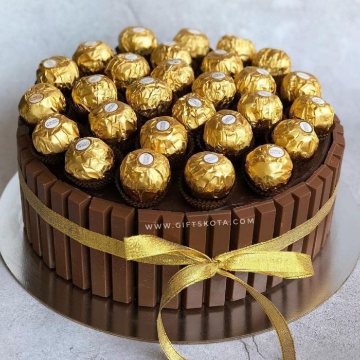Ferrero Rocher birthday cake